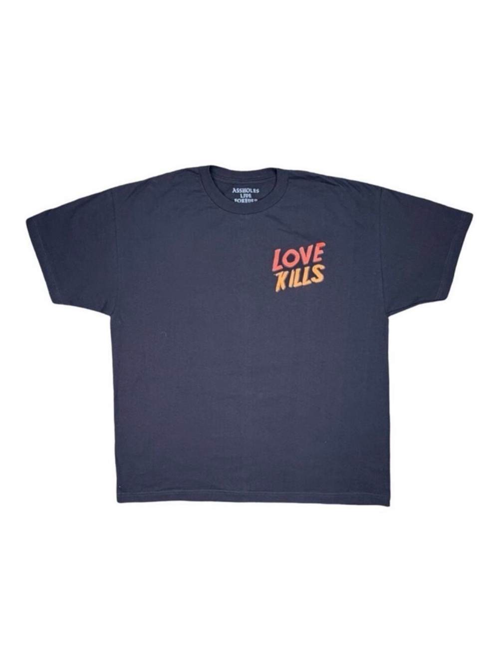 A$sholes Live Forever Jason Love Kills Crew Neck Tee - Size XXL